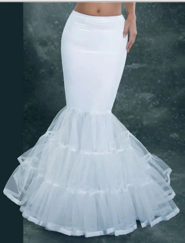 

Mermaid Bridal Petticoat White Wedding Dress Underskirt Bridal Petticoat Crinoline 2022 Custom Made Bridal Accessories