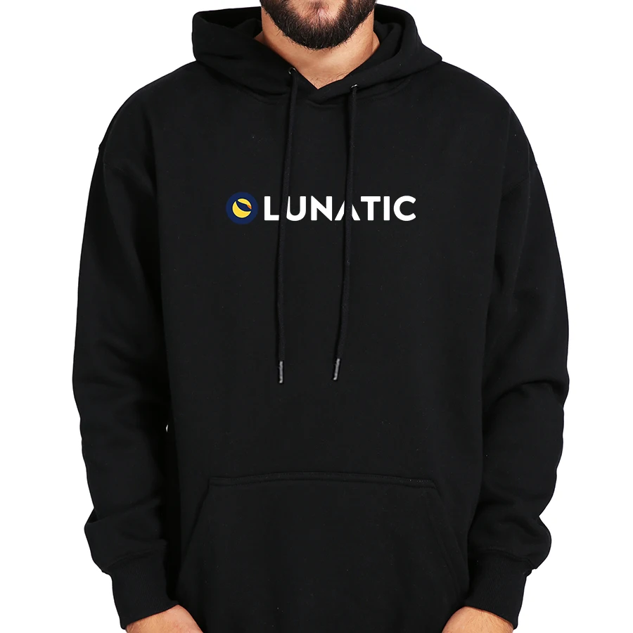 Crypto Lunatic Limited Edition Hoodie Luna Bitcoin Cryptocurrency Trader Classic Cotton Men's Sweatshirt Oversized Tops