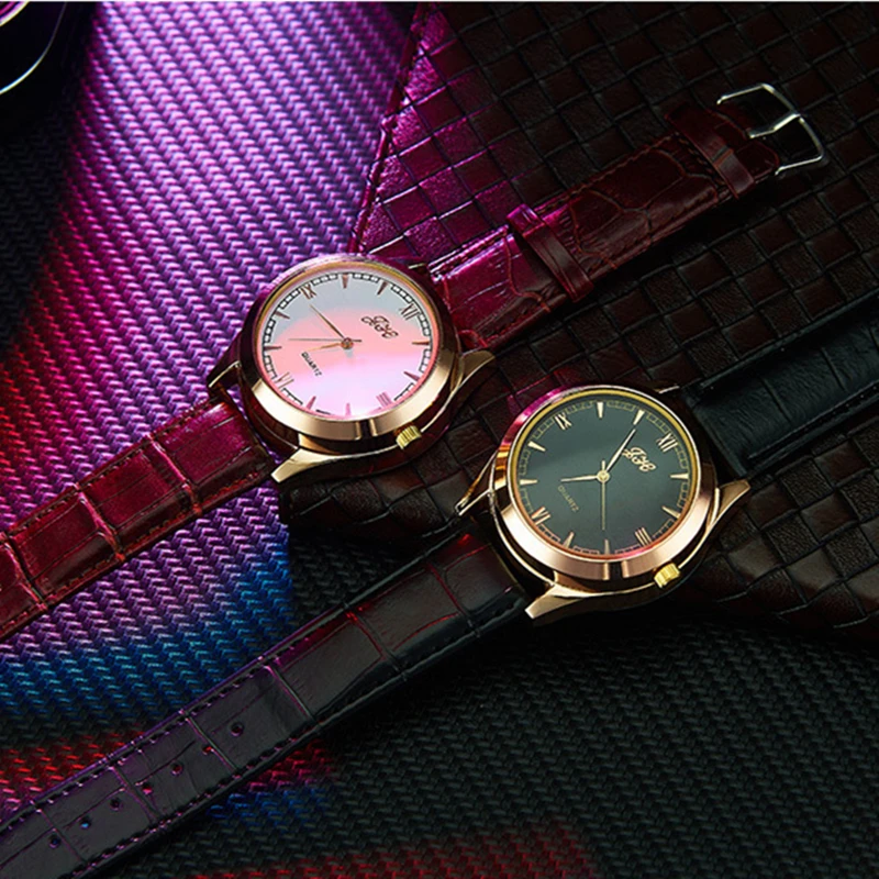 Часы мужские с зажигалкой модные перезаряжаемые USB часы беспламенным кожаным