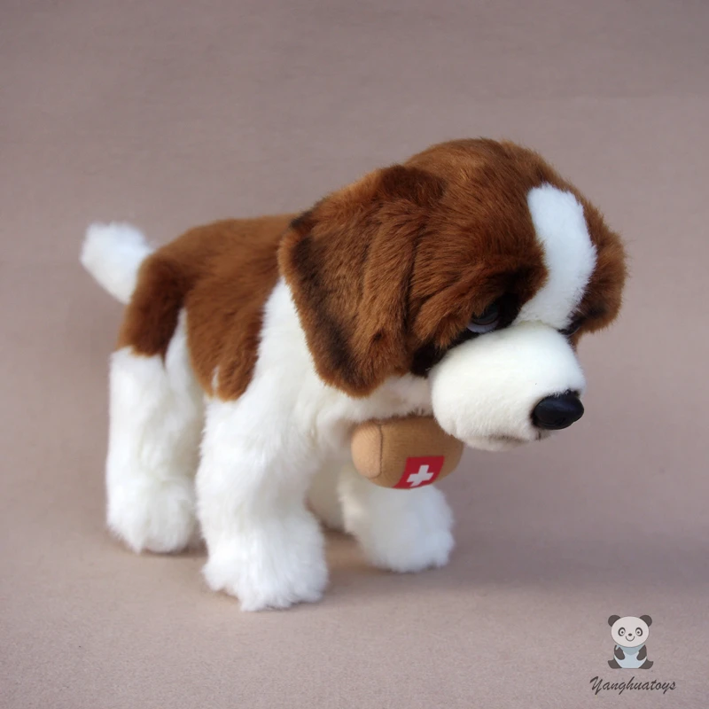 Имитация игрушки для собак статуэтка Святого Бернара плюшевая альпийская