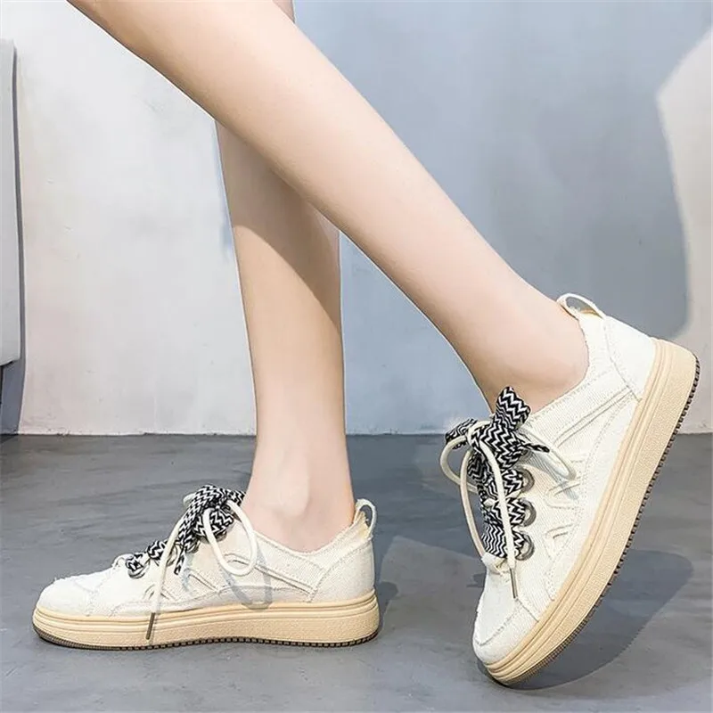 

Large size sports women's shoes summer new fashion platform women canvas shoes casual breathable womens sneakers loafers