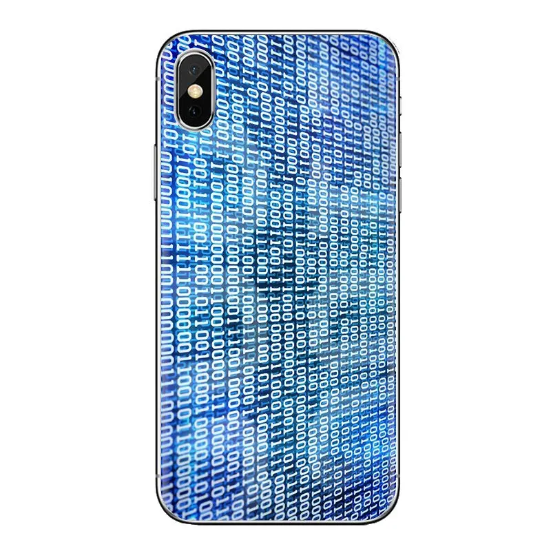 Silicone Phone Cover Bag For Xiaomi Mi4 Mi5 Mi5S Mi6 Mi A1 A2 5X 6X 8 9 Lite SE Pro Max Mix 2 3 2S Computer Code Illustration |