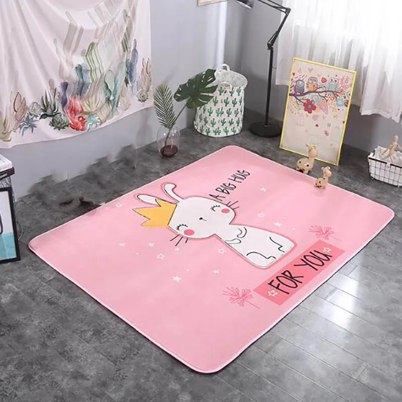 BXX022Q Детский игровой коврик для малышей, детский коврик для ползания, ковер с рисунком животных, детский коврик с бархатистой поверхностью, Нескользящие аксессуары для комнаты BXX022 - Цвет: BXX022Q