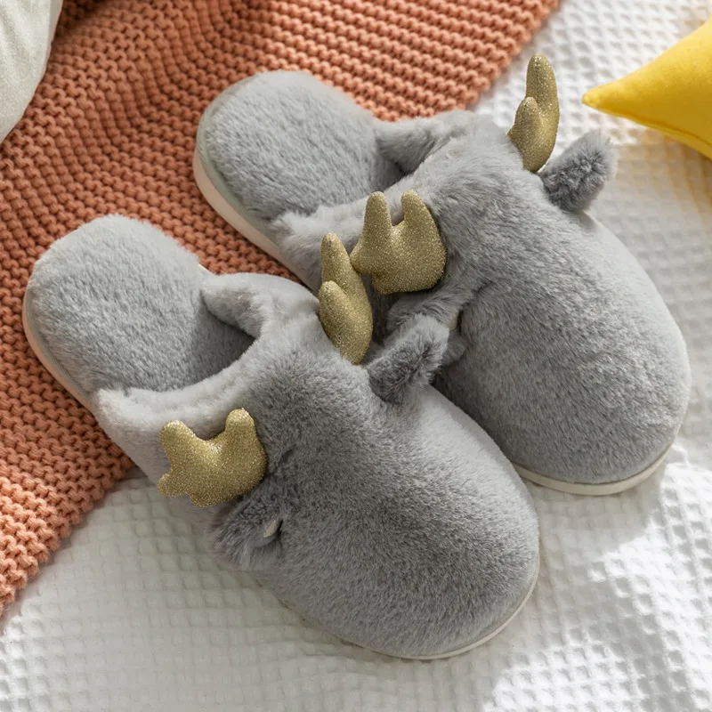 Модные хлопковые тапочки для дома на осень зиму хлопковая обувь Тапочки женские