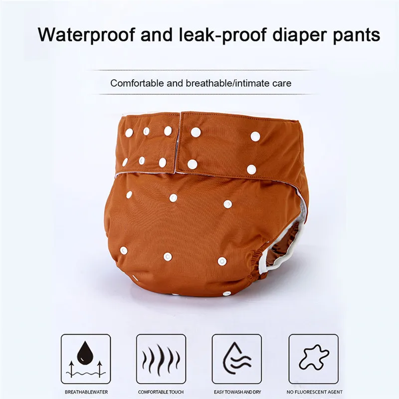 1Set Adult Cloth Diaper Washable Breathable Adjustable Pocket Reusable Animal Diapers Mat Waterproof | Красота и здоровье