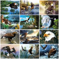 1418222528ct only 11ct printing eagle 5d animal embroidery cross stitch pictures handicraft cross stitch kit