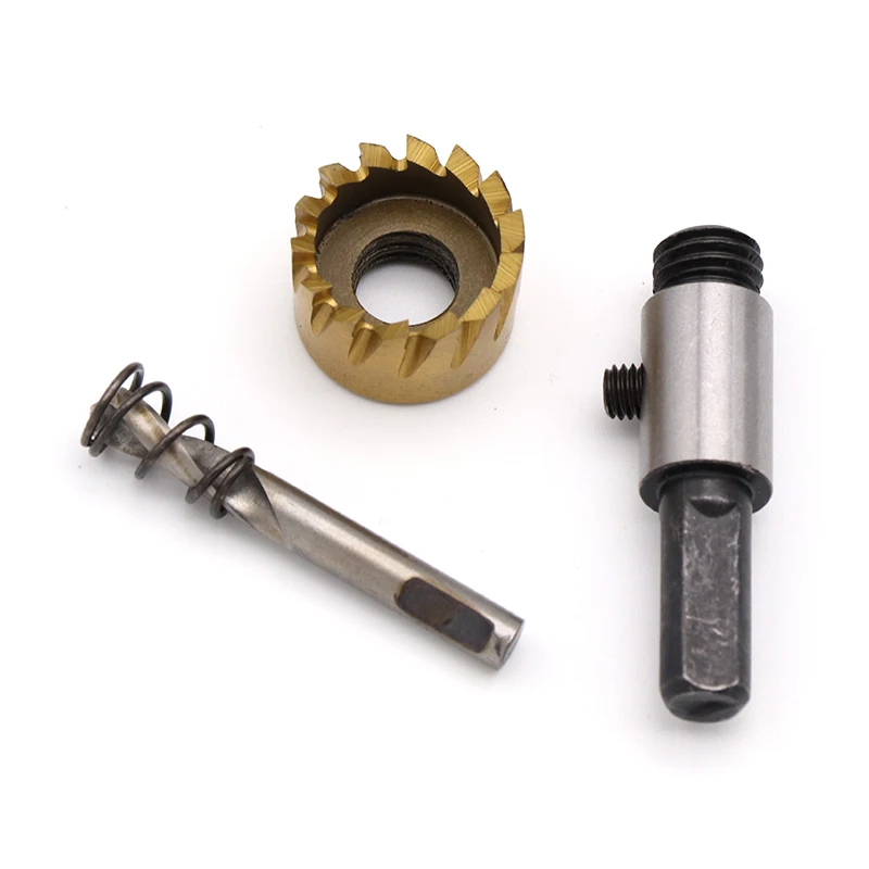 

Drill Bit Set High Speed Steel Hole Saw for Alloy, Stainless Steel, Square Round Tube and Metal 5Pcs 16/18.5/20/25/30MM Gold