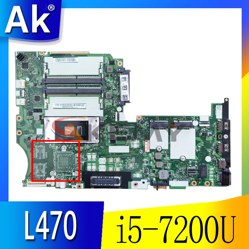 

Для Thinkpad L470 Материнская плата ноутбука Процессор: i5-7200U NM-B021 UAM FRU 02DL546 01HY117 01YR924 01HY118 02DL548 01YR925 01HY119