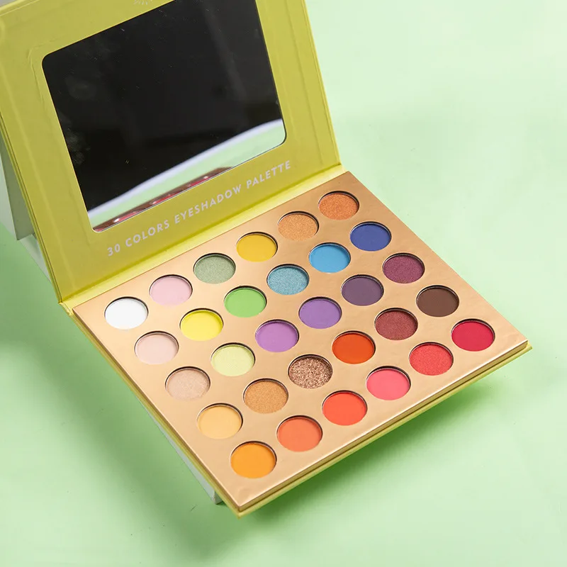 

New Arrival 30 Color Eyeshadow Palette Matte Shimmer Glitter Pigment Eye Makeup Women Cosmetics Long-Lasting Waterproof
