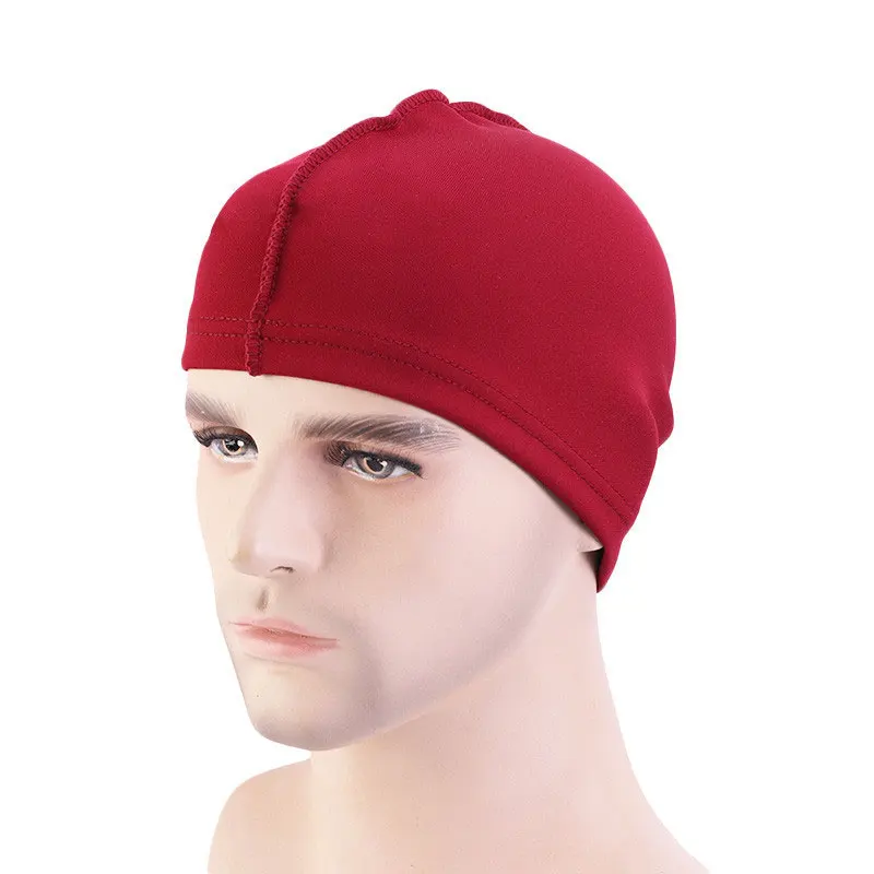 

Solid Color Bonnet Elastic Breathable Turban Hat Hair Headwear Bonnets Hats Beanie For Adult Base Wig Hat Baotou Cap Wholesale