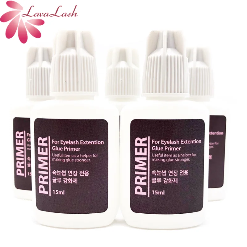 

5PCS Korea False Eyelash Extension Glue Primer 15ml Keep Lashes Stay Longer Make Glue Stronger Lashes Tool Bonder Free Shipping