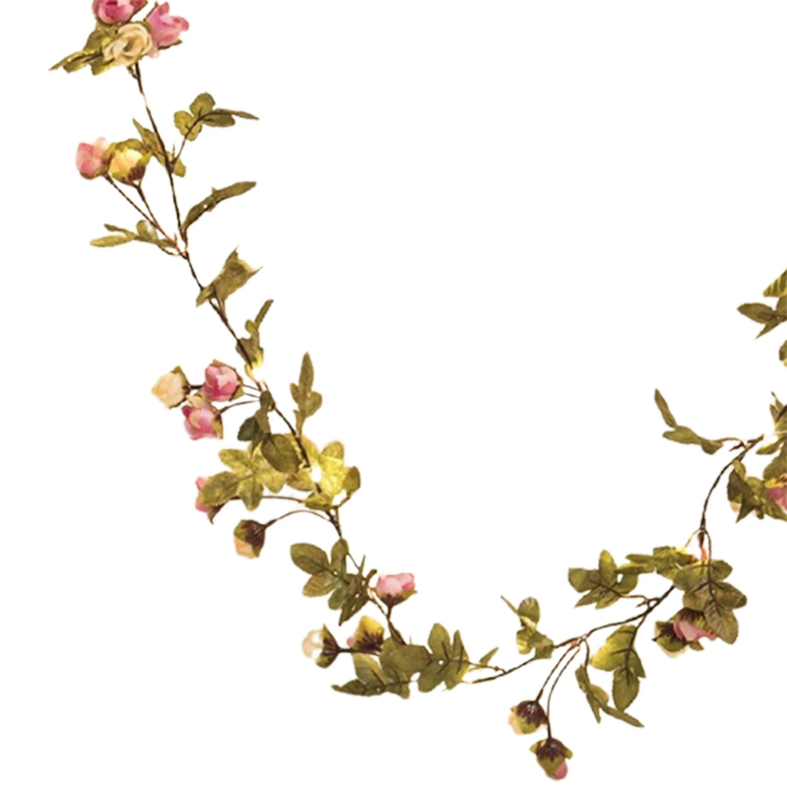 

Newly 2.2m 25 Lights Simulation Green Leaf Rattan String Light Artificial Flower Decorative Atmospheres String Lights