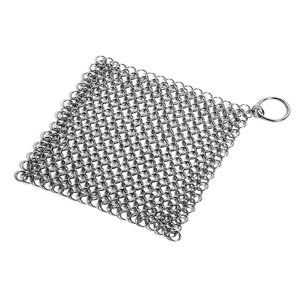 10CM Cast Iron Cleaner Kitchen Rust Pot Pans Cleaning Scrubber Steel Remover Scraper Brush Kit Metal | Дом и сад