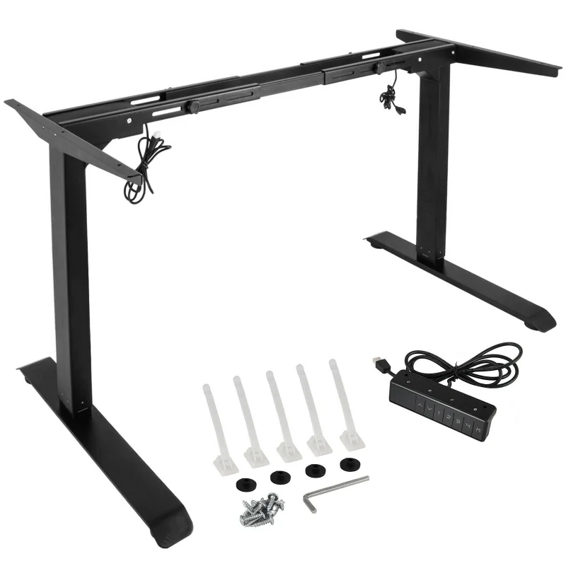 

Electric Height Adjustable Standing Desk Frame Dual Motor and Memory Control