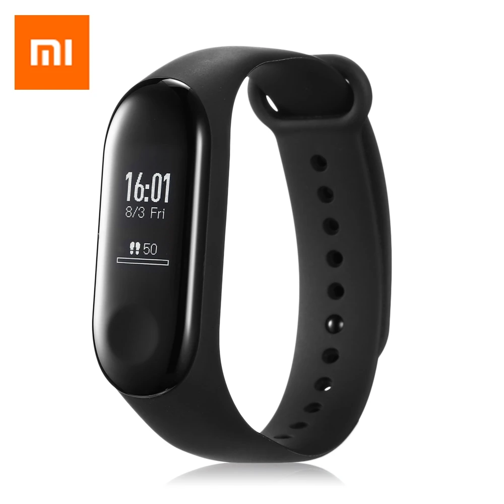 Оригинальный Xiaomi Mi Band 3 Смарт браслет часы OLED сенсорный экран Водонепроницаемый