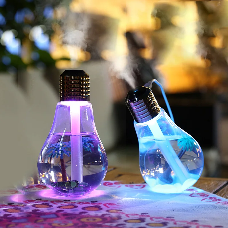 Увлажнитель воздуха ультразвуковой со светодиодной лампой 400 мл | Дом и сад