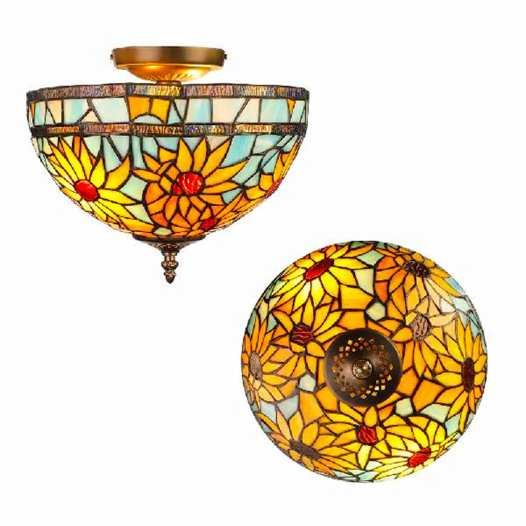 

Tiffany Ceiling Lamp Living Room Dining Room Bedroom Lighting LED Aisle Ceiling Lamp Home Light Light Ceiling