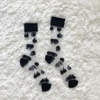 black retro caring cherry glass filament socks women summer japanese harajuku style ultra thin transparent crystal silk socks