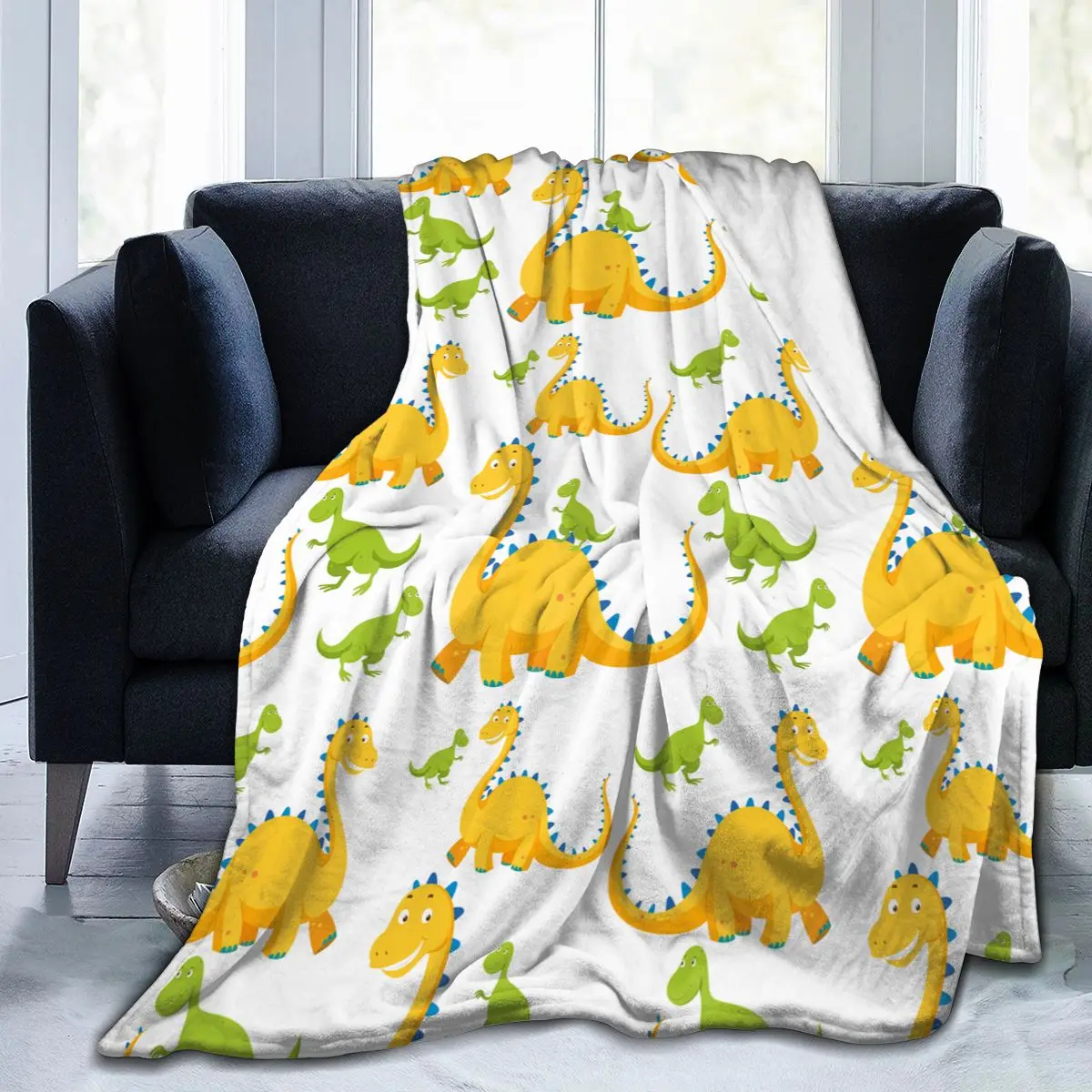 

3D Printed Cartoon Dinosaur Sherpa Blanket Couch Quilt Cover Travel Youth BeddingCartoon Dinosaur Blanket Bedspread