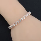 Женский винтажный браслет, Серебристый браслет с кристаллами, Подарочная бижутерия
