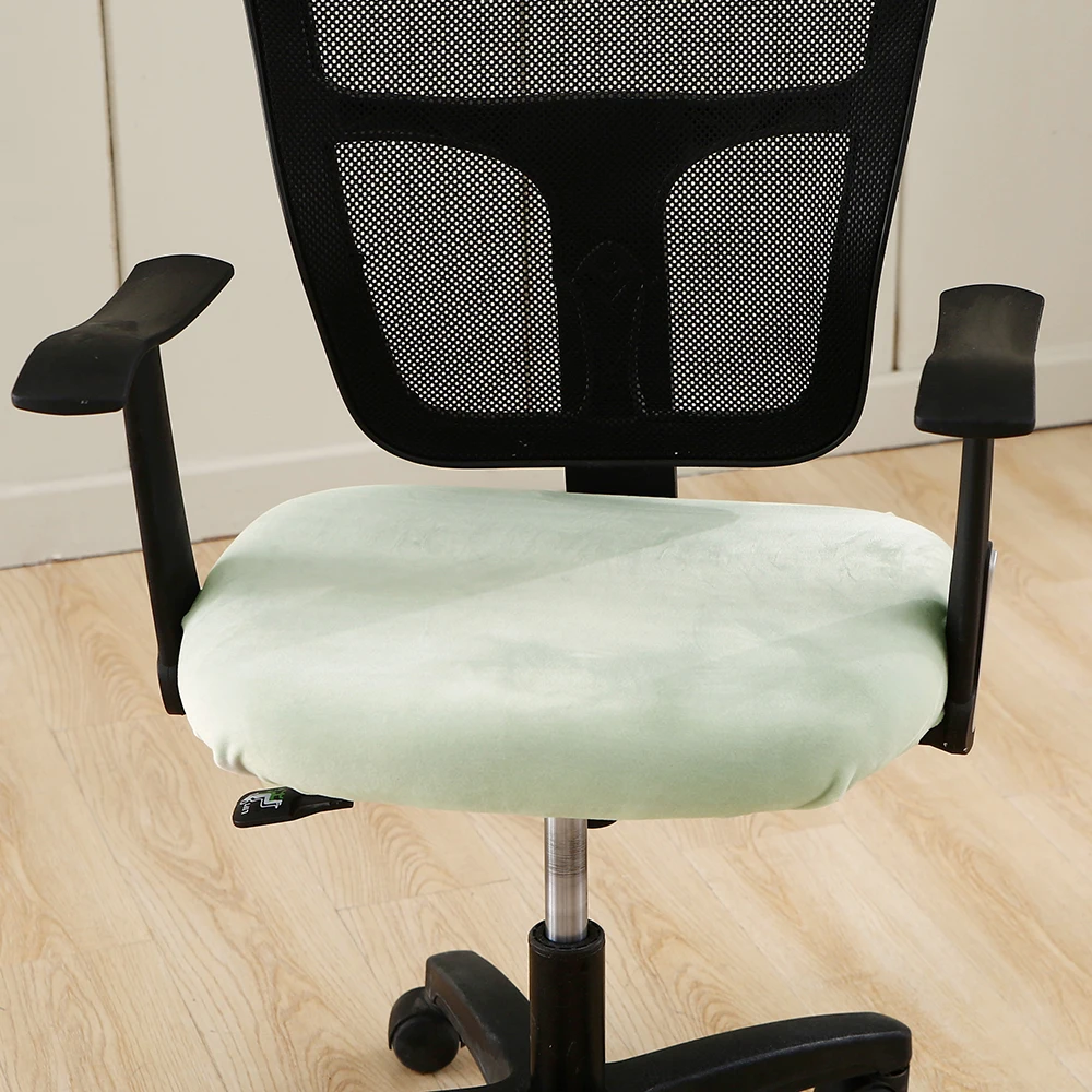 SearchI серебристая бархатная ткань супер мягкий чехол на стул роскошное офисное