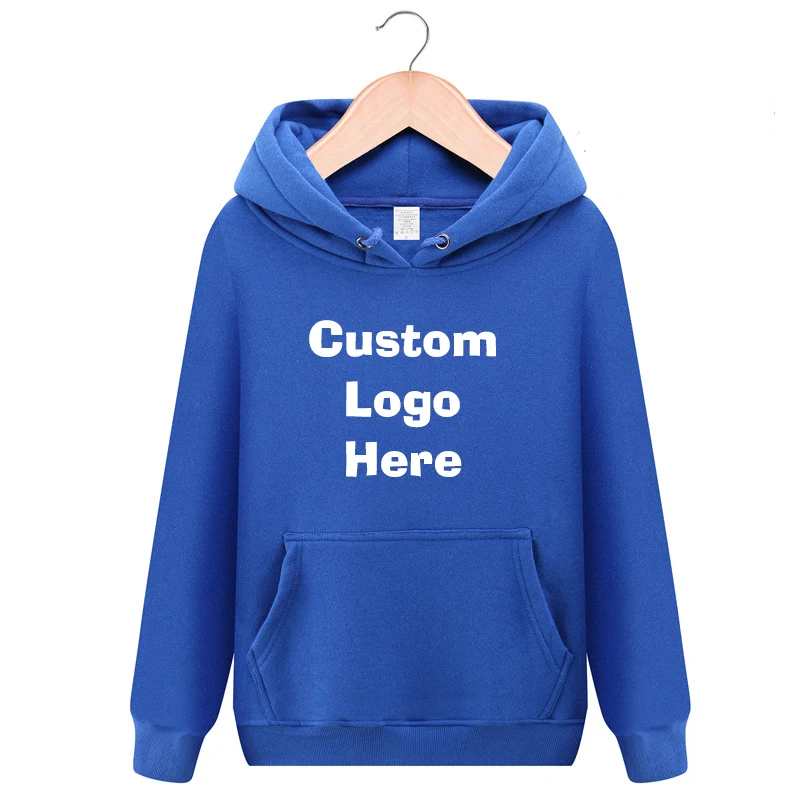 Высококачественные мужские толстовки на заказ с принтом логотипа дизайнерская