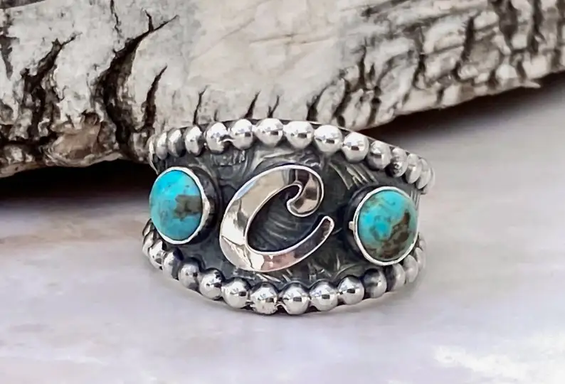 

Vintage Tibet Boho Silver Color Green Resin Stone Rings For Women Party Turquoises Antique Big Oval Carved Ring