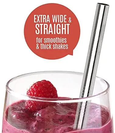 Многоразовая Питьевая соломинка 12 мм Boba металлическая экологически чистая