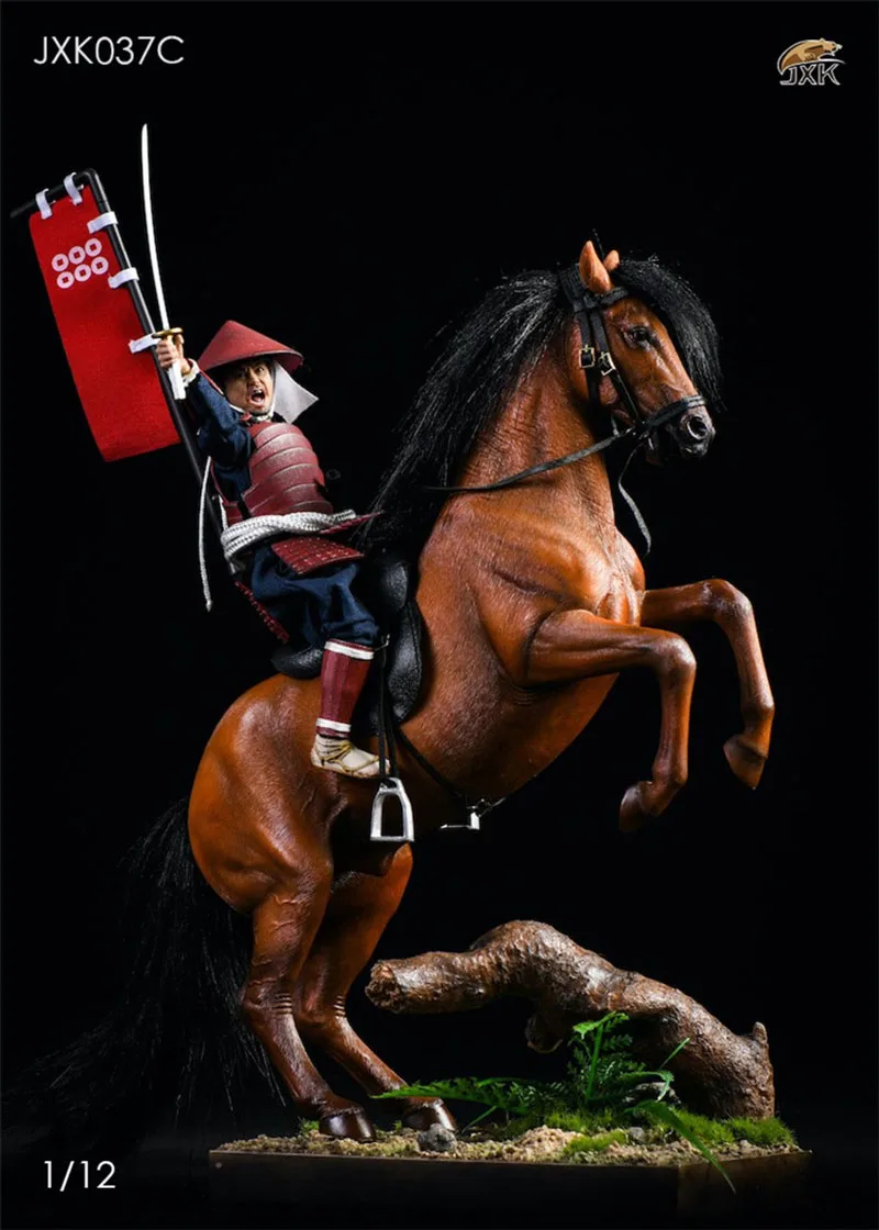 

1/12 Warm Blooded Horse with Platform Harness JXK JXK037 Static Animal Statue Model Fit 6'' Soldier Action Figure