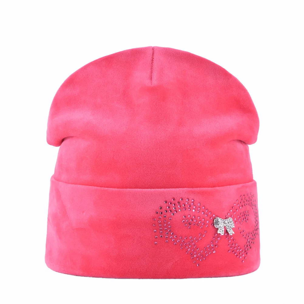 

Best Selling Velvet Warm Ear Protection Women's Sleeve Cap Winter Thick Solid Color Knitted Hat Fashion