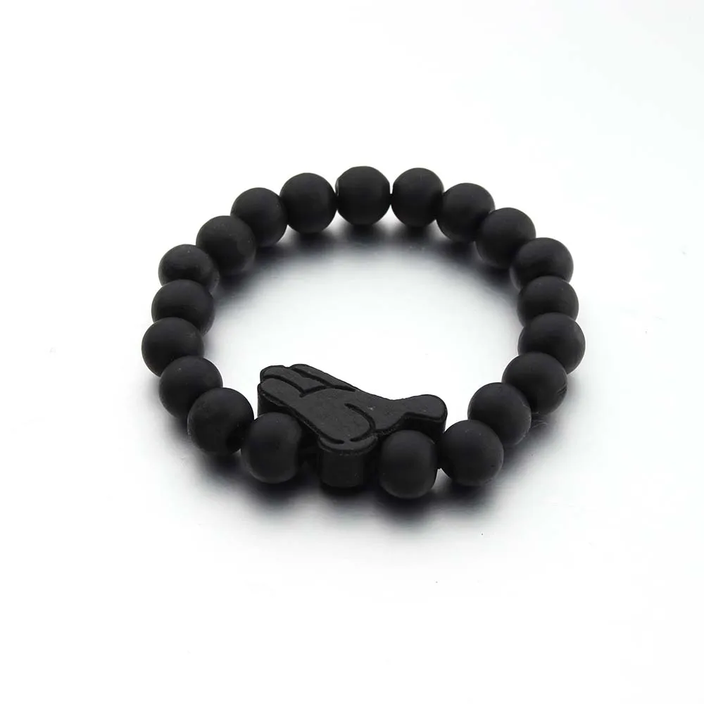all black Модный браслет Микки гудвуд хорошее дерево аксессуары в стиле хип-хоп подвеска из шерсти браслеты ювелирные изделия - Окраска металла: all black