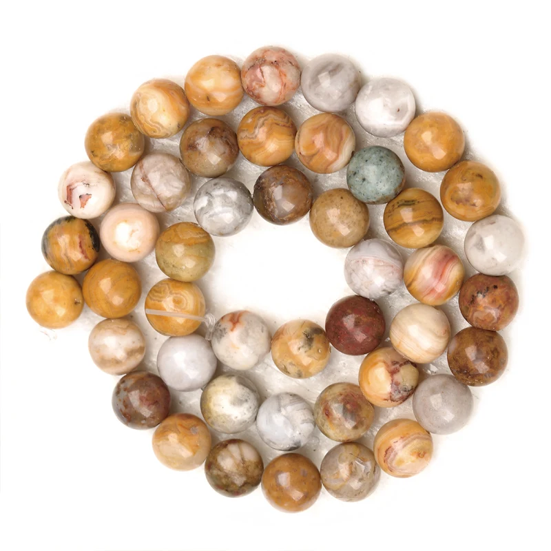 Новинка бусины цвета хаки из натурального агата блестящие круглые камня для
