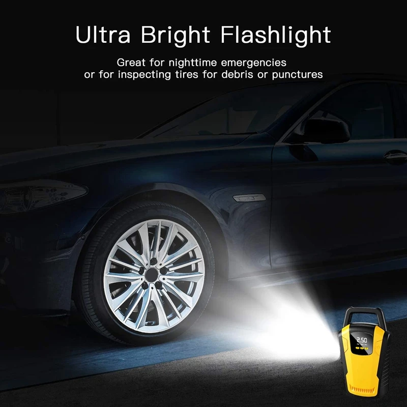 

Mini Portable Car Air Compressor 120W Tyre Digital Inflator 12V Auto Inflatable Pump Electric Tire Inflators for Car