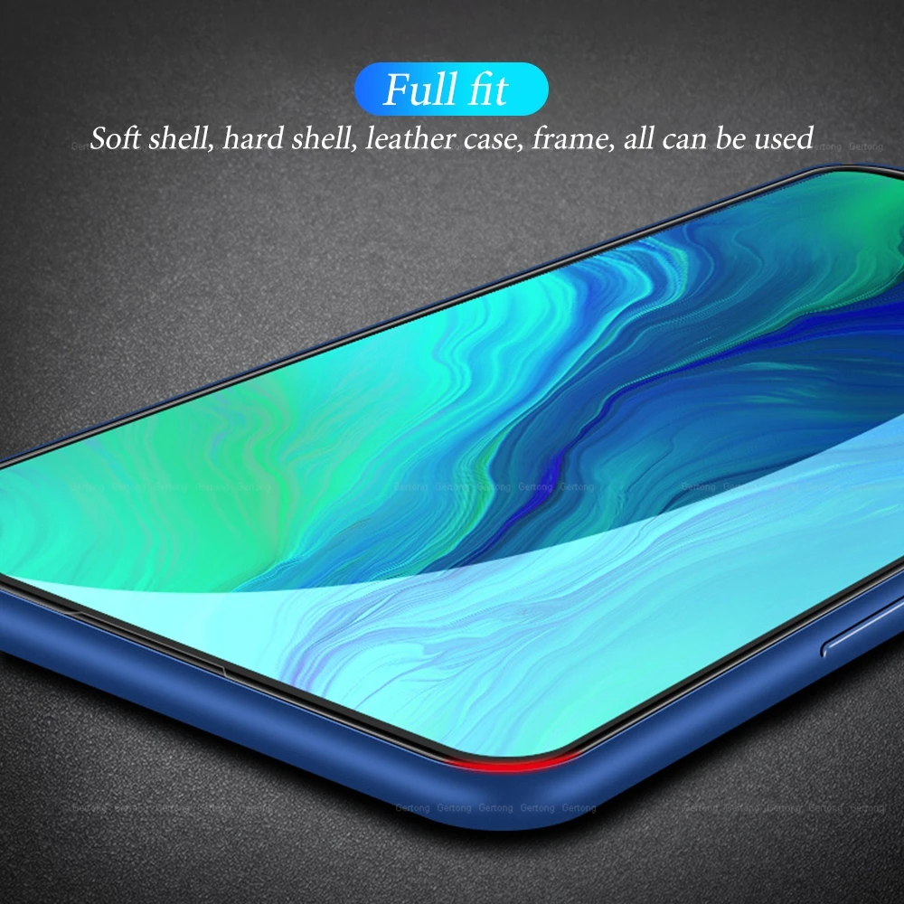Закаленное стекло с полным покрытием для OPPO Realme X 1 2 3 Pro XT Lite Q C1 C2 Защита экрана Reno Z