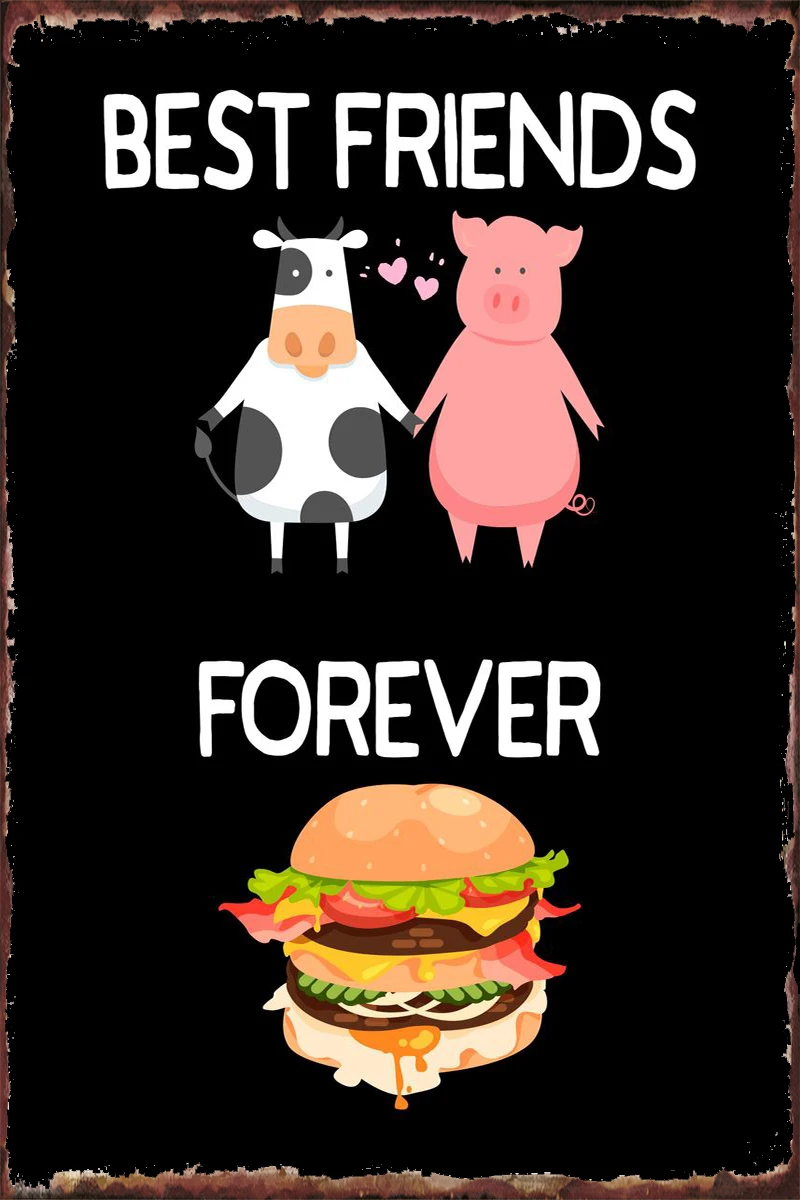 

Жестяные тарелки Best Friends Forever говядина, Настенный декор, украшение для комнаты, Ретро винтажный металлический знак, жестяной знак для дома, к...