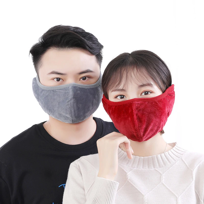 Winter Velvet Men Women Ear Protective Mouth Mask Earmuff Anti Dust Windproof Masks Breathable Haze Flu Face |