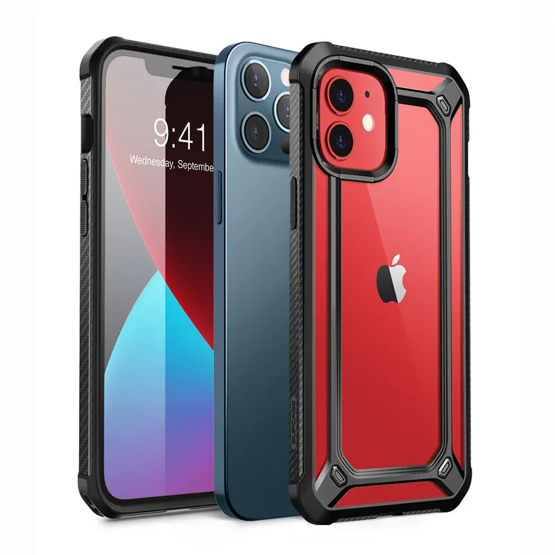 For iPhone 12 Case/12 Pro Case 6.1&quot (2020) SUPCASE UB EXO Series Premium Hybrid Protective Clear PC + TPU Bumper Back Cover|Бамперы| |