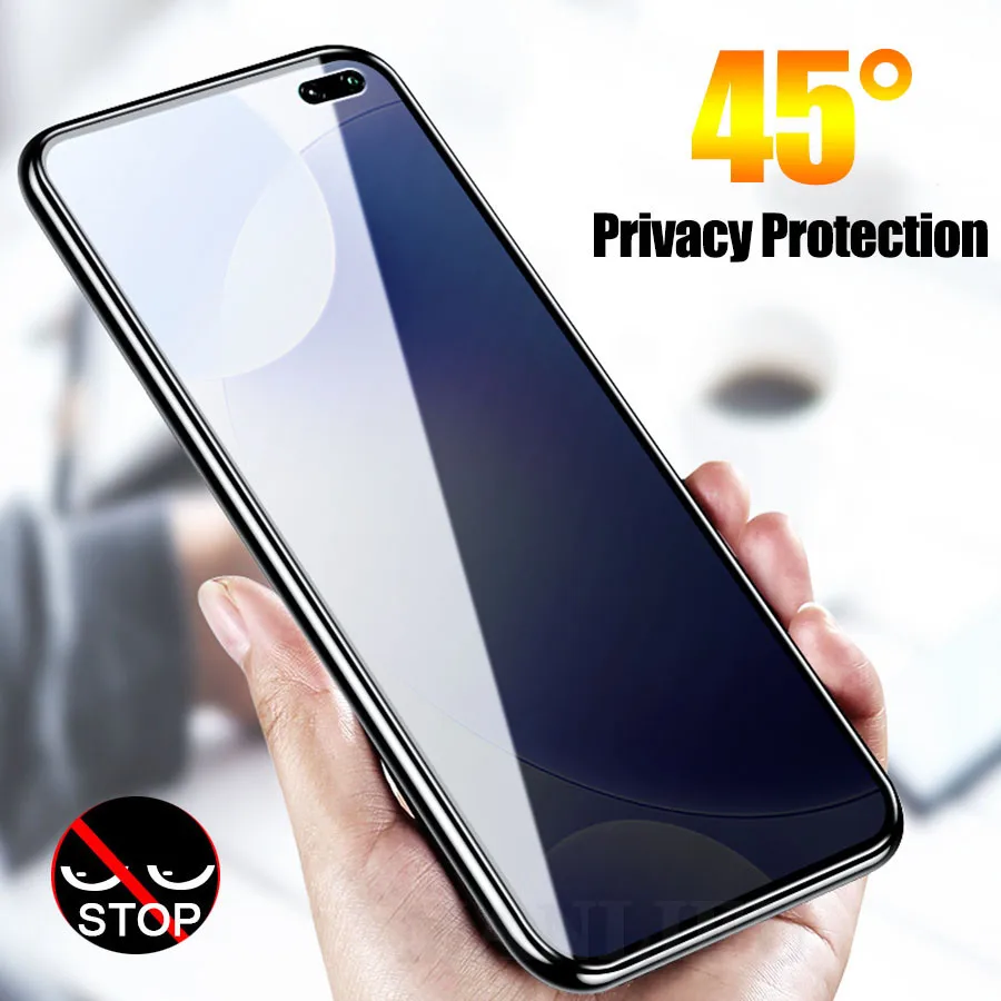 21D полностью изогнутое анти шпионское закаленное стекло для Xiaomi Mi A3 9 Lite защита