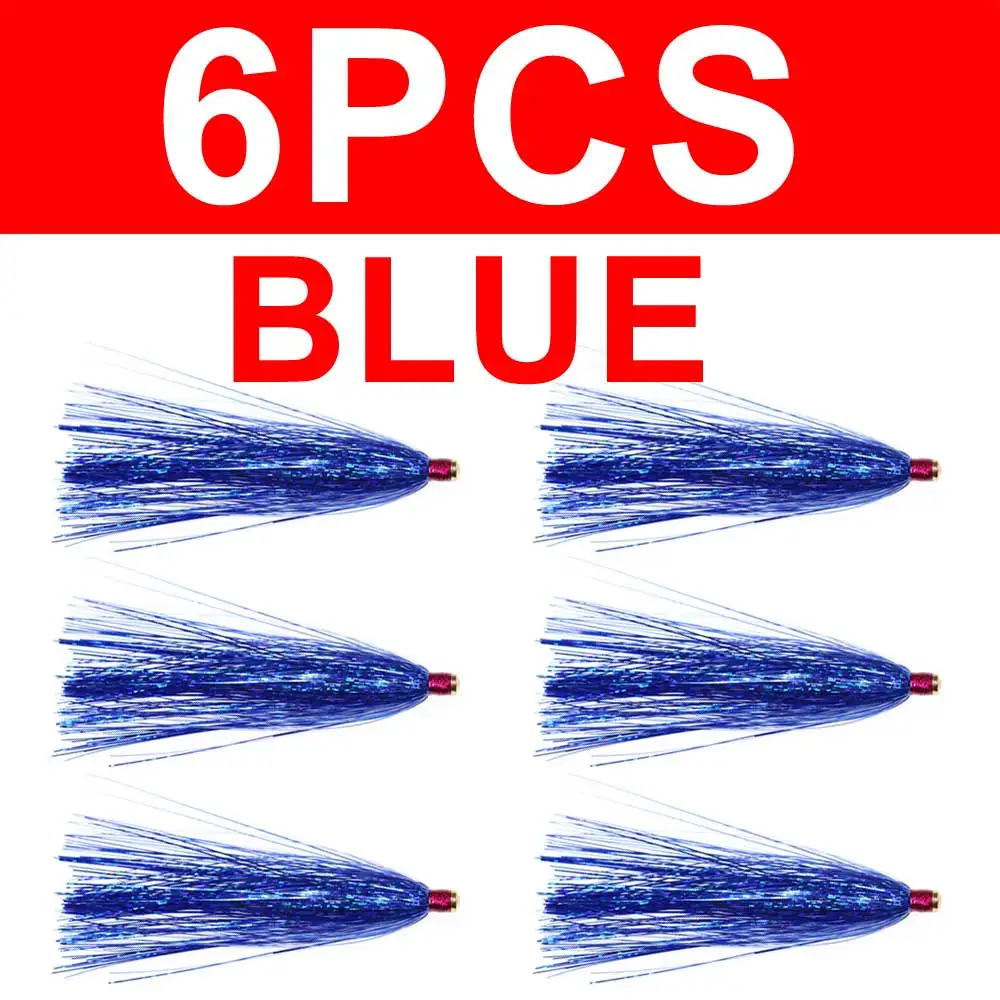 Bule 6pcs 6 шт. соленая вода/приманка для пресноводных рыб мигалка тубус слайдер чайные аппараты летают искусственные приманки 85 мм зеленый синий силивер глоден - Цвет: Bule 6pcs