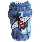 Весна, лето, домашний питомец, собака, джинсовая куртка, новинка, милое лицо, Синее джинсовое пальто, жилет, Одежда для питомцев, щенков