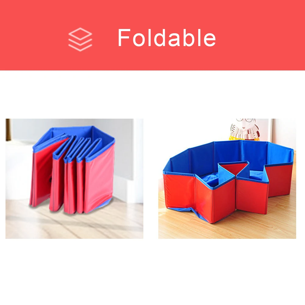 Foldable Dog Pool 5 Sizes Pet Bath Swimming Tub Bathtub Outdoor Indoor Collapsible Bathing Pool for Dogs Cats Kids