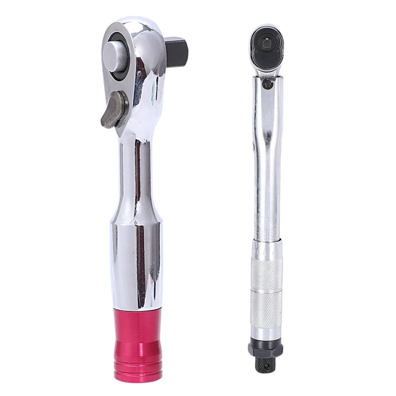 

1/4 Inch 85Mm Torque Rachet Wrench Set & 1/4 Inch Multi-Use Drive Torque Wrench 5-25Nm Adjustable Hand Spanner Ratchet