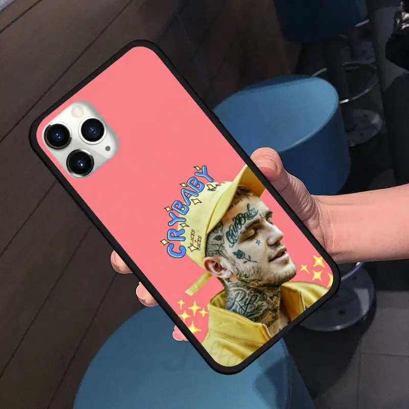 

Lil Peep TATTOO pink singer Phone Case for iPhone 11 12 pro XS MAX 8 7 6 6S Plus X 5S SE 2020 XR shell cover funda