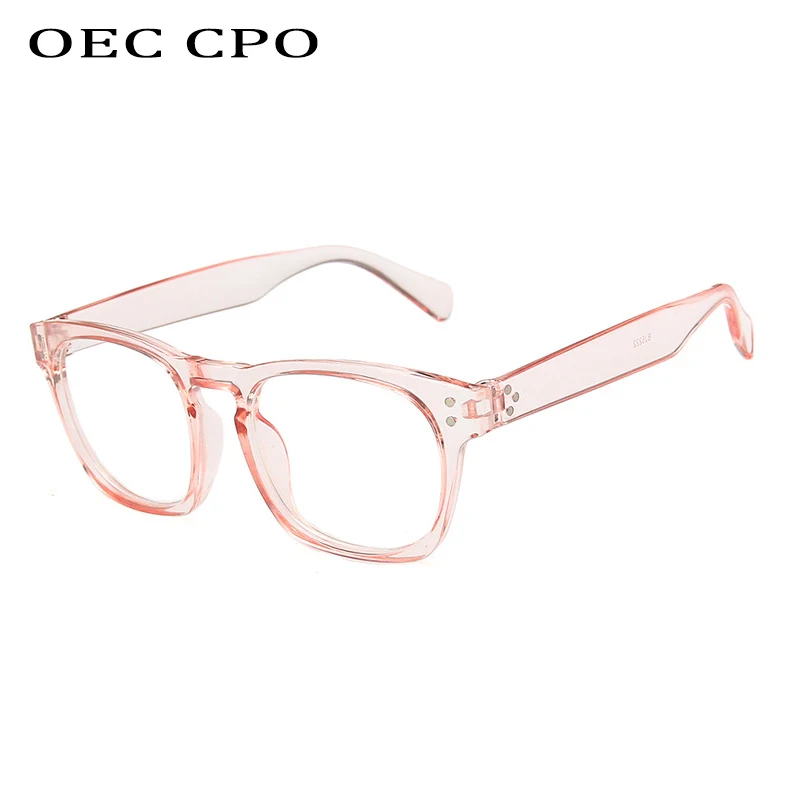 OEC CPO винтажные очки Квадратные прозрачные женские ретро оправа для очков женщин