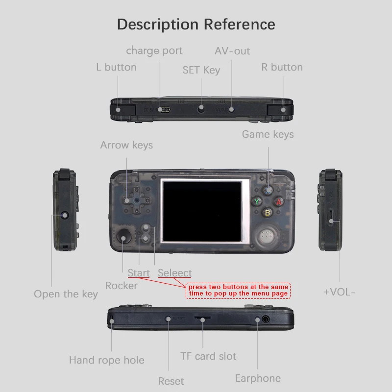 Обновленная RS97 Plus 60 Гц 3,0 дюймов Двойная система Ретро игровая консоль RetroFW OS портативный игровой плеер игры эмуляторы внутри