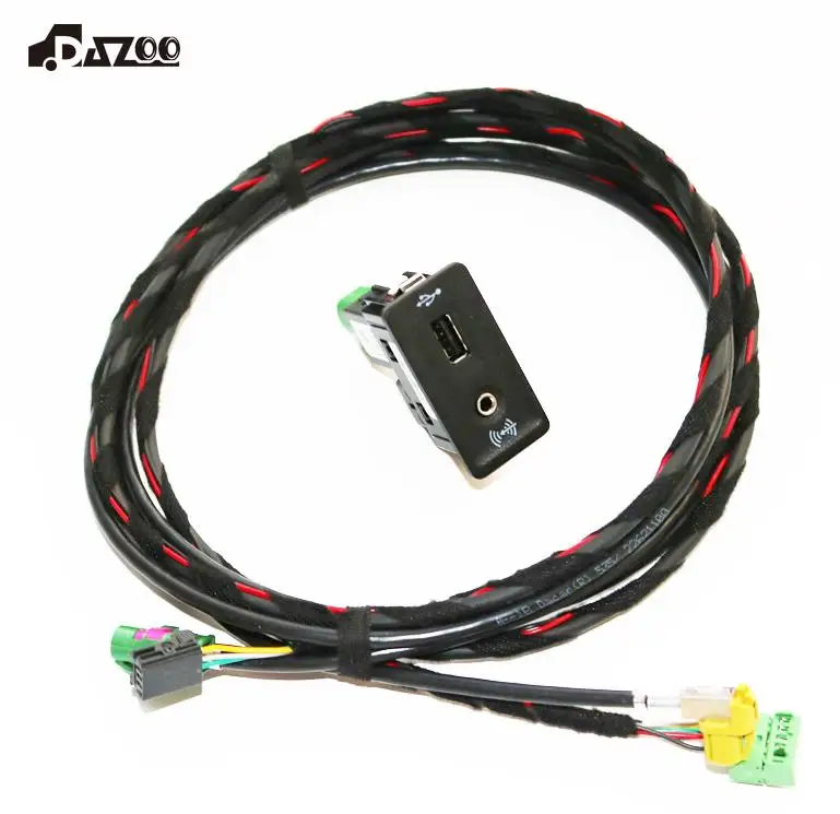 ONE SET 5G0035222 автомобильный игровой USB AUX CarPlay MDI USB AMI установочный Разъем жгут для гольфа 7 MK7 5G0 035 222 - Цвет: ONE SET