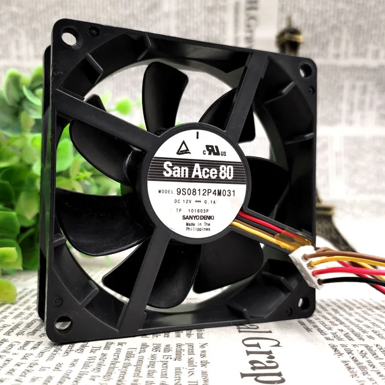 

New original 9S0812P4M031 12V 0.1A 8025 high-end equipment fan 8CM