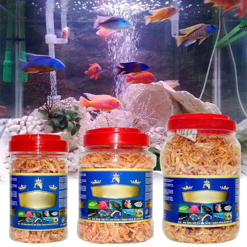 

Aquarium Tropical Fish Foods Freeze Dried Shrimp Healthy Cichlid Turtle Feeding Reptile Turtle Arowana Dried Foods Healthy Diet