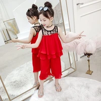 summer 2021 girls clothing sets kids vest tops pants suits children sleeveless baby girl clothes 4 5 6 7 8 9 10 11 12 years