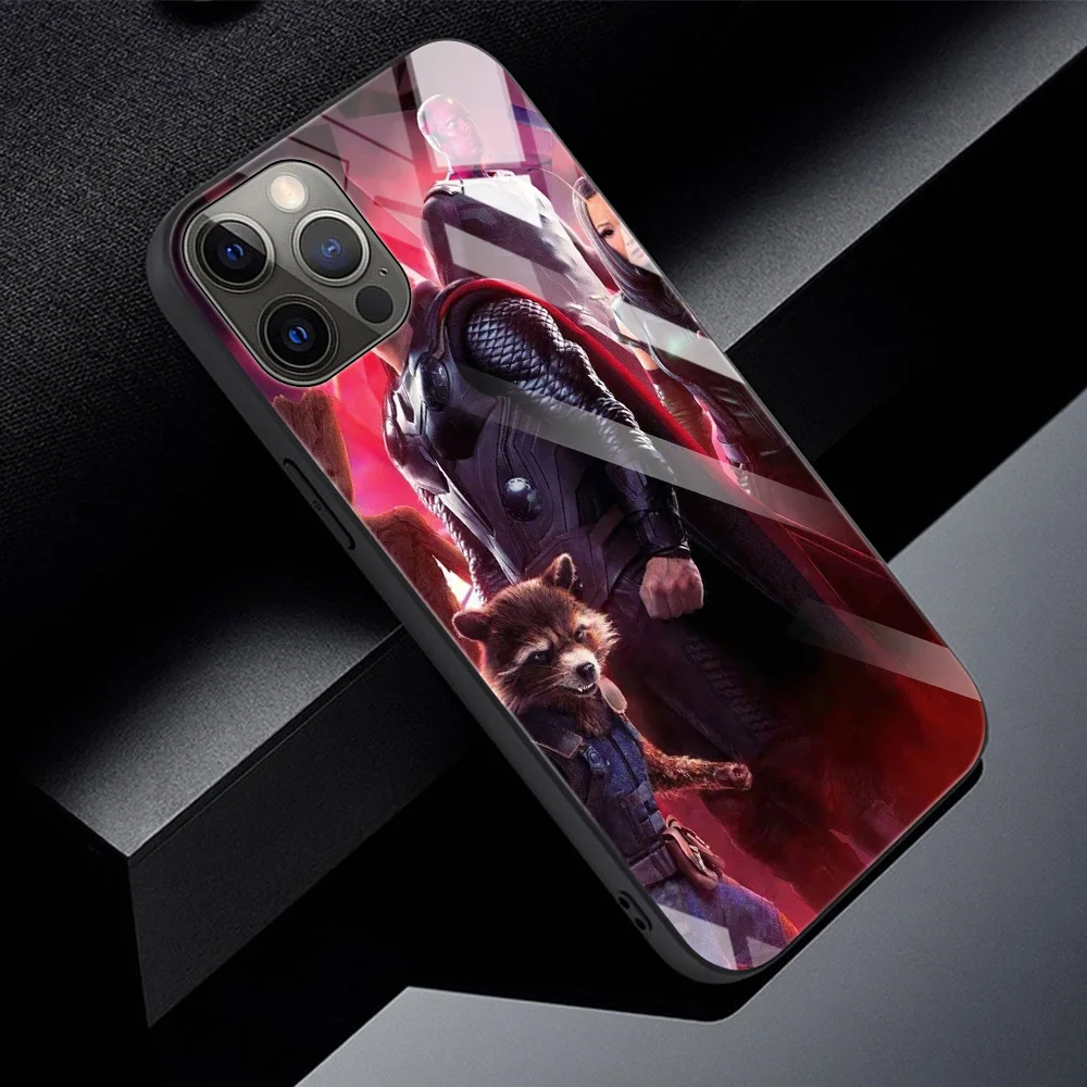 Чехол из закаленного стекла для iPhone 13 12 11 Pro Max Mini X XR XS 8 7 6s Plus SE 2020 | Мобильные